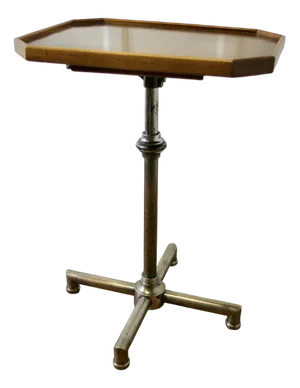 Art Deco Chrome and Walnut Reading Stand, 1920s