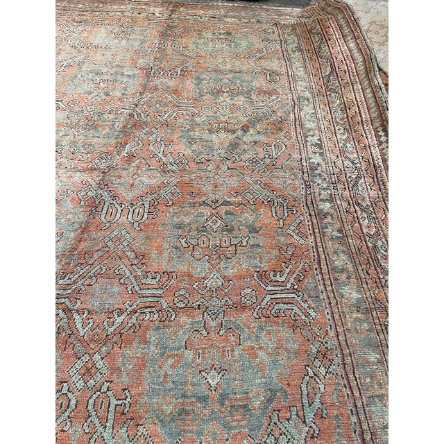 Antique Turkish Oushak Rug, Circa 1900 For Sale In Los Angeles - Image 6 of 7