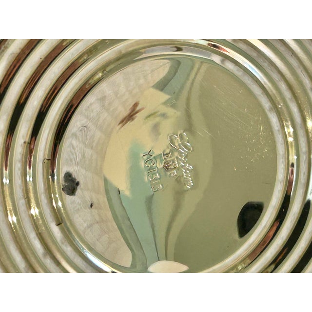 Silver Vintage Gorham “Chantilly” Silver Plate Pedestal Candy Dish or Compote For Sale - Image 8 of 8