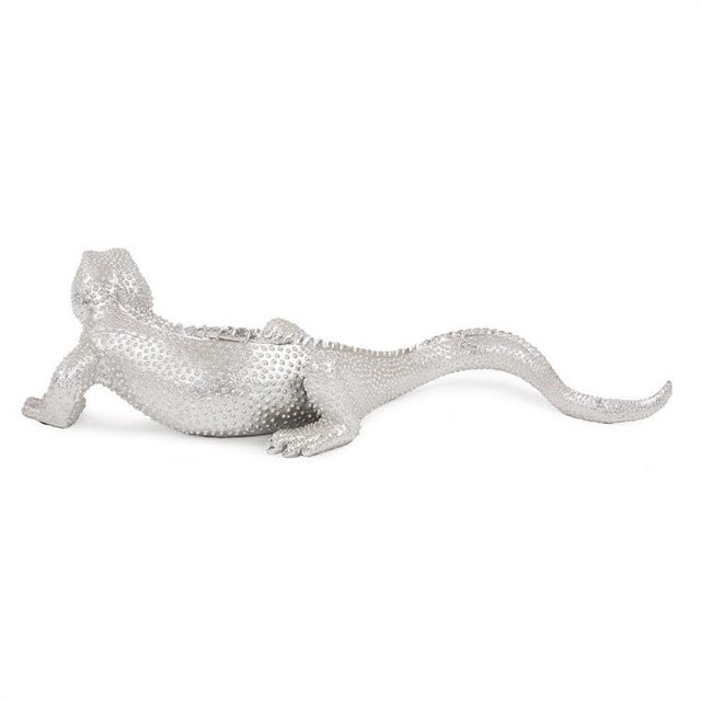 2020s Bright Nickel Plated Lizard from Kenneth Ludwig Chicago For Sale - Image 5 of 10