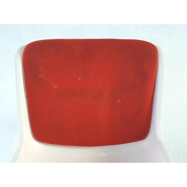Tecno Modus Office Chair in Aluminum and Wool attributed to Osvaldo Borsani for Tecno, Italy, 1970s For Sale - Image 4 of 10