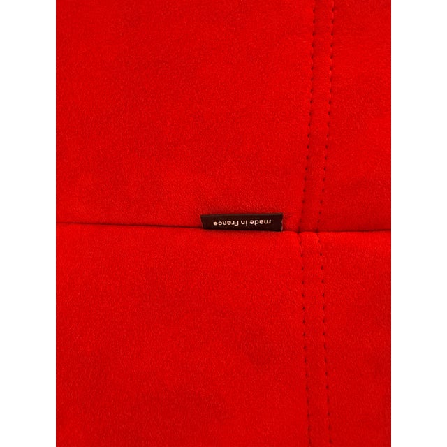 Michel Ducaroy for Ligne Roset Toga Sectional in Alcantara Goya Red, Set of Four For Sale - Image 14 of 18
