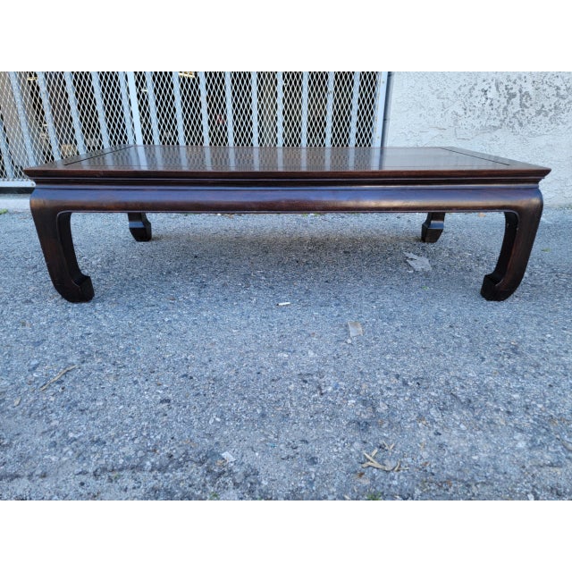 1970s Vintage Ming Style Rosewood Coffee Table. For Sale - Image 10 of 18