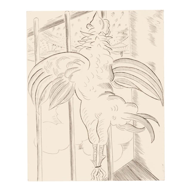 Jean Boudal, Lunch, Etching, Mid-20th Century For Sale