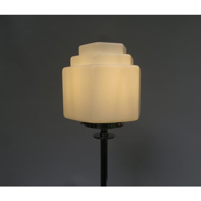 Bauhaus Chrome-Plating & Glass Table Lamp, 1920s For Sale - Image 6 of 18