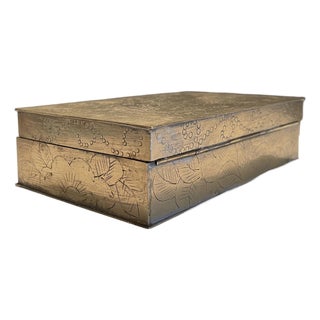 1930s Chinese Brass Box For Sale