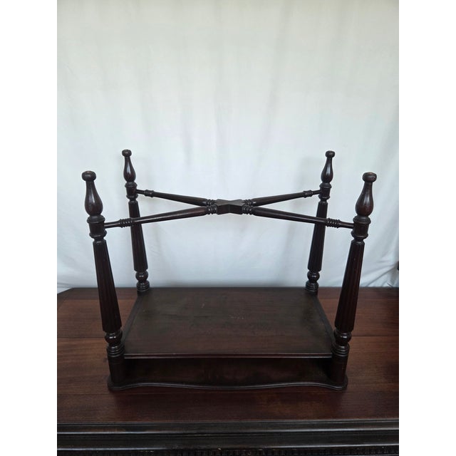 Late 20th Century Federal Revival Lexington Mahogany Console Table For Sale - Image 11 of 13