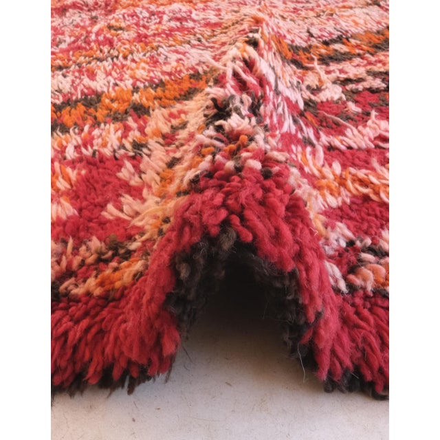 Red 1980s Moroccan Rug - 11.1 X 7 Ft For Sale - Image 8 of 10