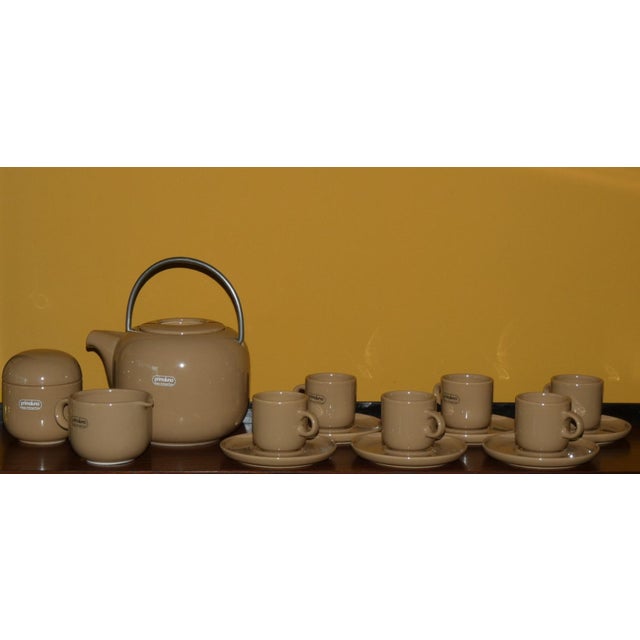 Primaluna Coffee Set by Pozzi Ceramiche, Italy, 1960s, Set of 15 For Sale - Image 9 of 9