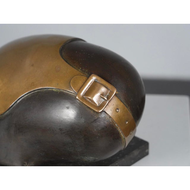 Metal Jos Van Vreeswijk, Intriguing Bronze Sculpture, 1990s, Bronze & Stone For Sale - Image 7 of 9