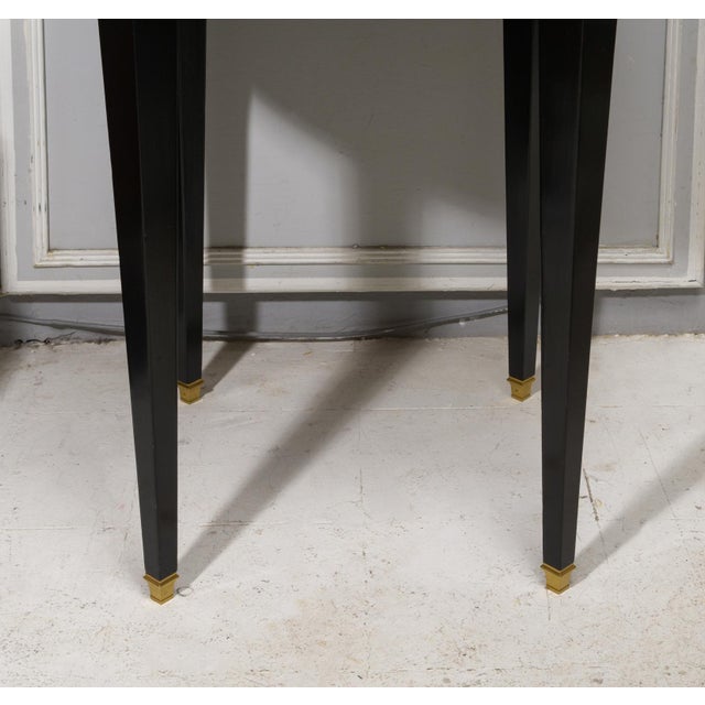 Wood Pair of Vintage French Ebonized Bouillote Tables For Sale - Image 7 of 8