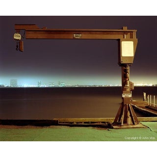 "Large Boat Winch" - Night Photograph by John Vias For Sale