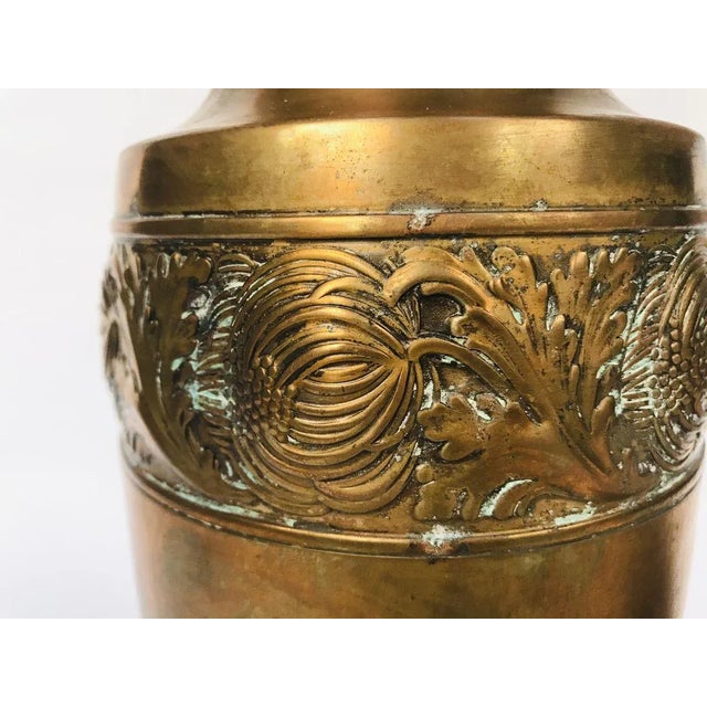 This fine Art Nouveau vase was manufactured by WMF (Württembergische Metallwaren Fabrik) in Germany during the 1920s. The...