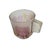 Pink 1980s Rueven Art Nouveau Demitasse Cups and Saucers Frosted Glass - Set of 6 For Sale - Image 8 of 14
