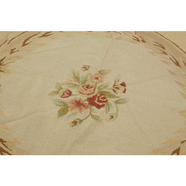 Vintage Needlepoint Kilim Rug For Sale - Image 4 of 7