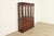 Ethan Allen Ethan Allen Knob Creek Georgian Carved Mahogany Lighted Breakfront Bookcase Cabinet For Sale - Image 4 of 18