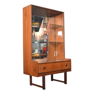 Freestanding Teak Bar Cabinet by Turnidge of London For Sale