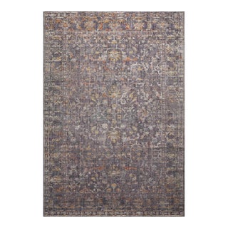 Chris Loves Julia x Loloi Rosemarie Graphite / Multi 9'-0" x 12'-0" Area Rug For Sale