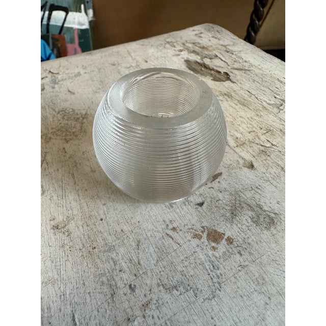 Traditional Late 19th Century Edwardian Match Striker Holder English Blown Glass For Sale - Image 3 of 4