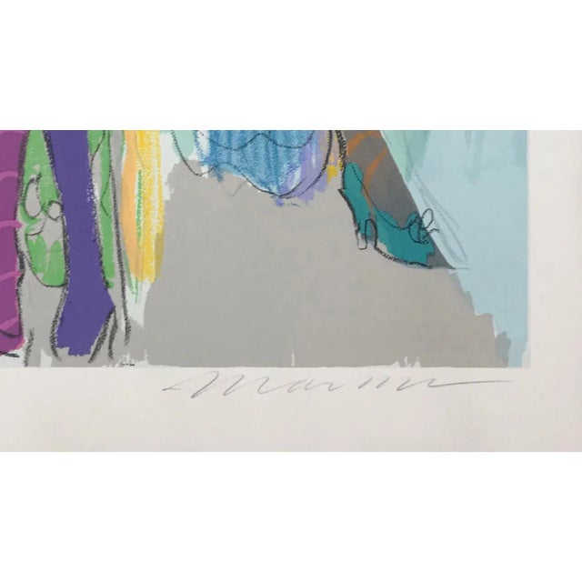 Contemporary Late 20th Century "Les Coquettes I" Serigraph on Paper For Sale - Image 3 of 3