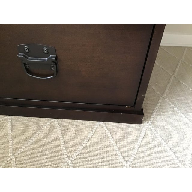 Pottery Barn Bedford Espresso Brown Rectangular Desk Chairish