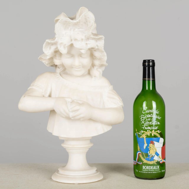 Alabaster 19th Century Pietro Giorgi Sculpture of Girl Peeling an Orange For Sale - Image 8 of 11