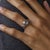 1930s 1930s Art Deco Gia 1.18 Carat Diamond Sapphire Platinum Ring, Size 6.5 For Sale - Image 5 of 6