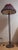 German Art Deco Floor Lamp with Patinated Brass Base and Handmade Flower Shade, 1930s For Sale - Image 6 of 13