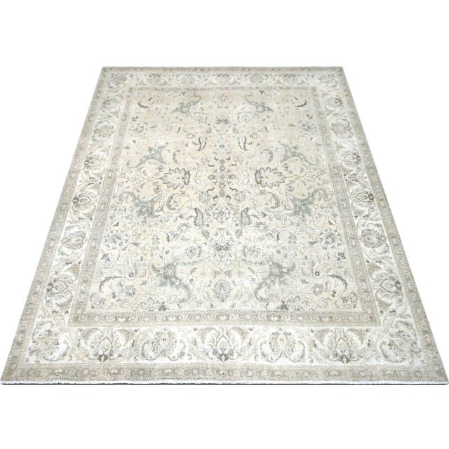 1940s 1940s Persian Tabriz Rug For Sale - Image 5 of 6