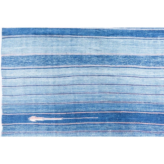 Vintage Indian Dhurrie Rug Doris Leslie Blau Size: 8'10" × 8'1" (269 × 246 cm) This vintage Indian Dhurrie rug captivates...