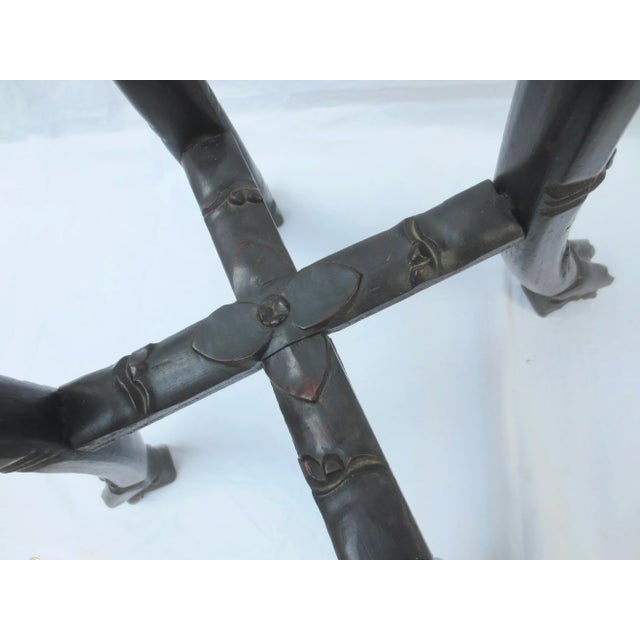 Antique Chinese Teak Vase Stand Circa 1900 For Sale - Image 11 of 12