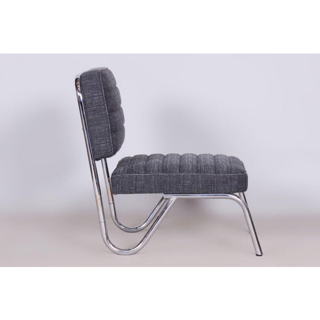 Bauhaus Small Bauhaus Chair in Chrome, Czechia, 1940s For Sale - Image 3 of 9