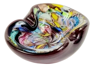 Mid-Century Tutti Frutti Series Bowl or Ashtray in Murano Glass attributed to Dino Martens for Aureliano Toso, Italy, 1950s