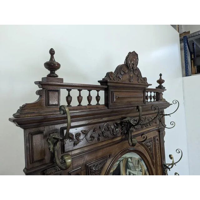 Walnut Cloakroom, Late 19th Century For Sale - Image 3 of 12