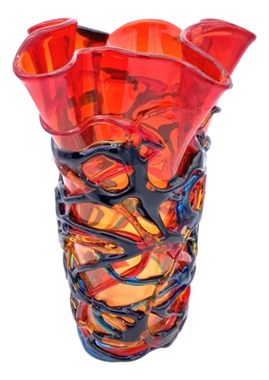 Red Murano Glass Vase from YourMurano