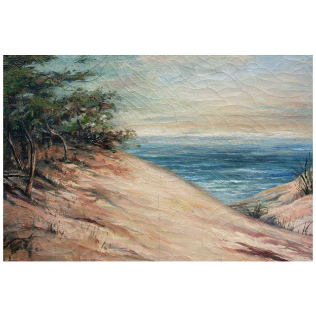 California Landscape Painting, Signed Rowena R. Smith, Circa 1930s Beautiful California landscape painting of a path to...