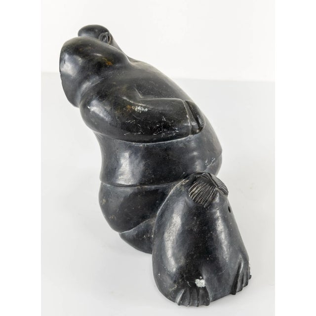 Mid 20th Century Inuit Style Stone Carving For Sale In New York - Image 6 of 13
