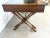 Vintage Brandt Campaign Style X-Base Writing Desk With Brass Details For Sale In Philadelphia - Image 6 of 14