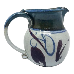 Vintage Artist Signed Art Pottery Pitcher
