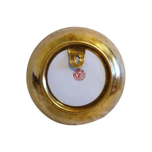 Vintage Chinese Brass-Encased Porcelain Bowl For Sale In West Palm - Image 6 of 7