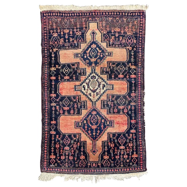 Small Vintage Senneh Rug For Sale