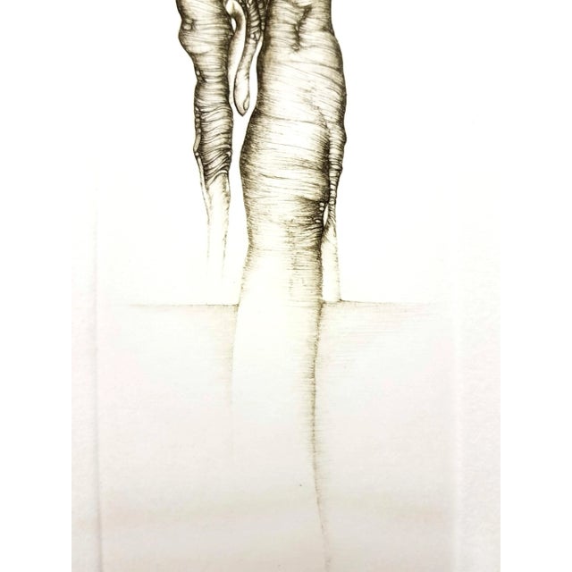 Fred Deux - Grey Surrealism V - Signed Original Etching For Sale - Image 6 of 7