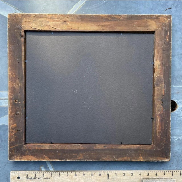 Textile Vintage Silk British Parade Flag in Period Victorian Gold Leaf Frame For Sale - Image 7 of 8