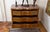 Wood Antique Louis XV Chest of Drawers with Marquetry and Marble Top For Sale - Image 7 of 8