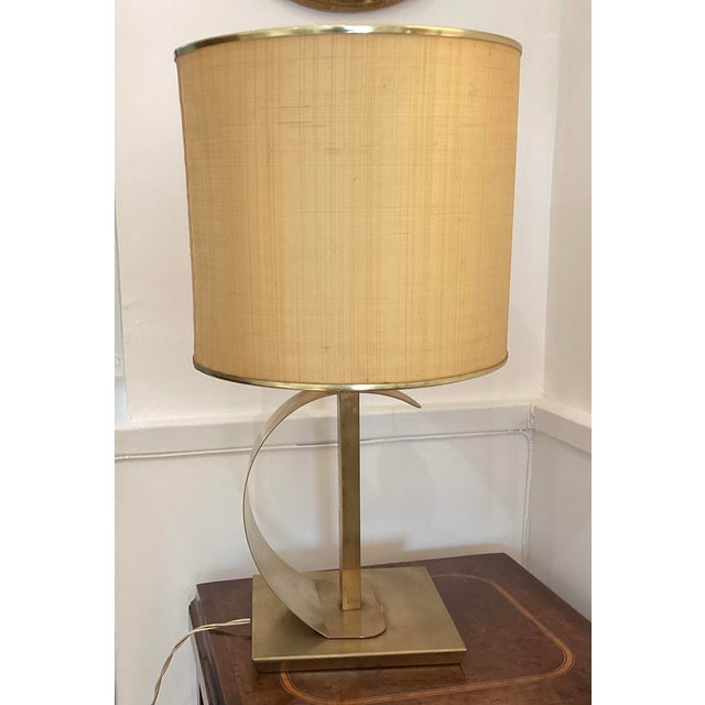 Mid-Century Modern Brass Table Lamp from Fratelli Melani, 1960s For Sale - Image 3 of 11