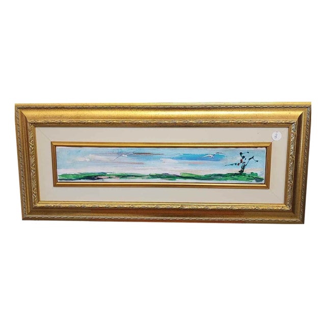 Ernesto Treccani, Oil on Canvas, Framed For Sale