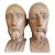 Late 19th Century Hand-Carved Distinguished Gentlemen Sculptures- a Pair For Sale