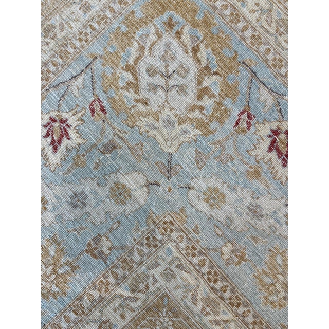 Persian Square Tabriz Style Rug , 12'3 X 13'1 For Sale - Image 3 of 4