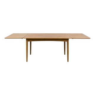 Vintage Danish Oak Rectangular Table with Extensions, 1960s For Sale