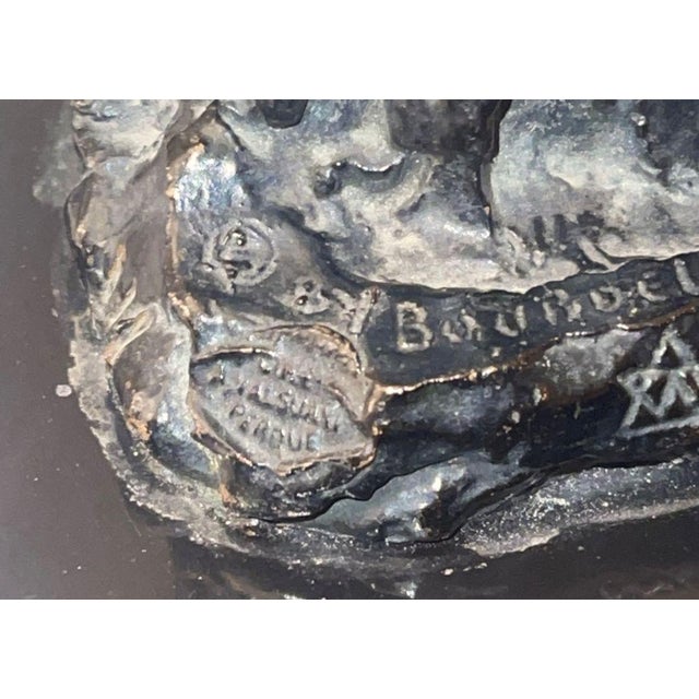 French Early 20th Century Émile-Antoine Bourdelle Bronze Statuette Representing Madeleine Charnaux. For Sale - Image 3 of 9